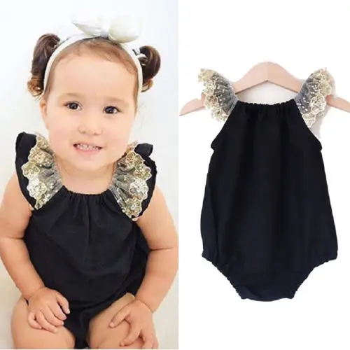 Fashion Newborn Baby Girls Bodysuits Cute Baby Girl Lace Bodysuit
