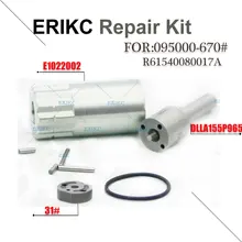 ERIKC 095000-6700 топливный комплект для ремонта инжектора R61540080017A насадка DLLA155P965 клапанная пластина 31# насадка колпачок уплотнительное кольцо для TOYOTA HOWO