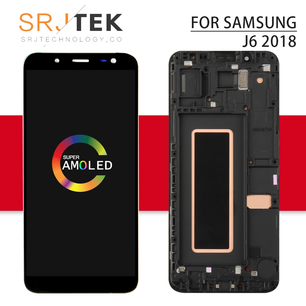 

For Samsung Galaxy J6 2018 Display Touch For J6 J600F Screen J600G/DS Digitizer Panel Assembly Replacement Frame J6+ J600 LCD