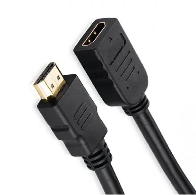 HDMI удлинитель 30 см/50 см/1 м/2 м/3 м/5 м HDMI 4 к 3D 1,4 в HDMI расширенный кабель для HD tv lcd ноутбука PS3 проектора