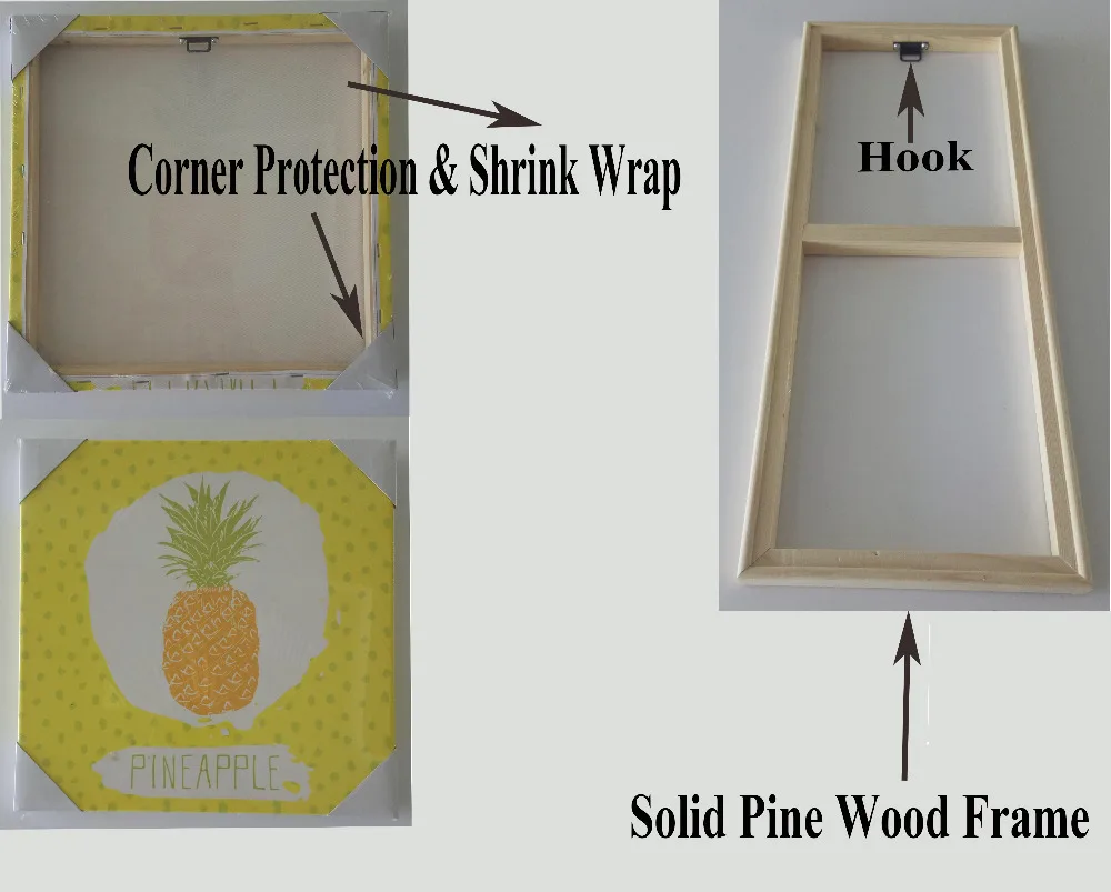 solid pine wood frame