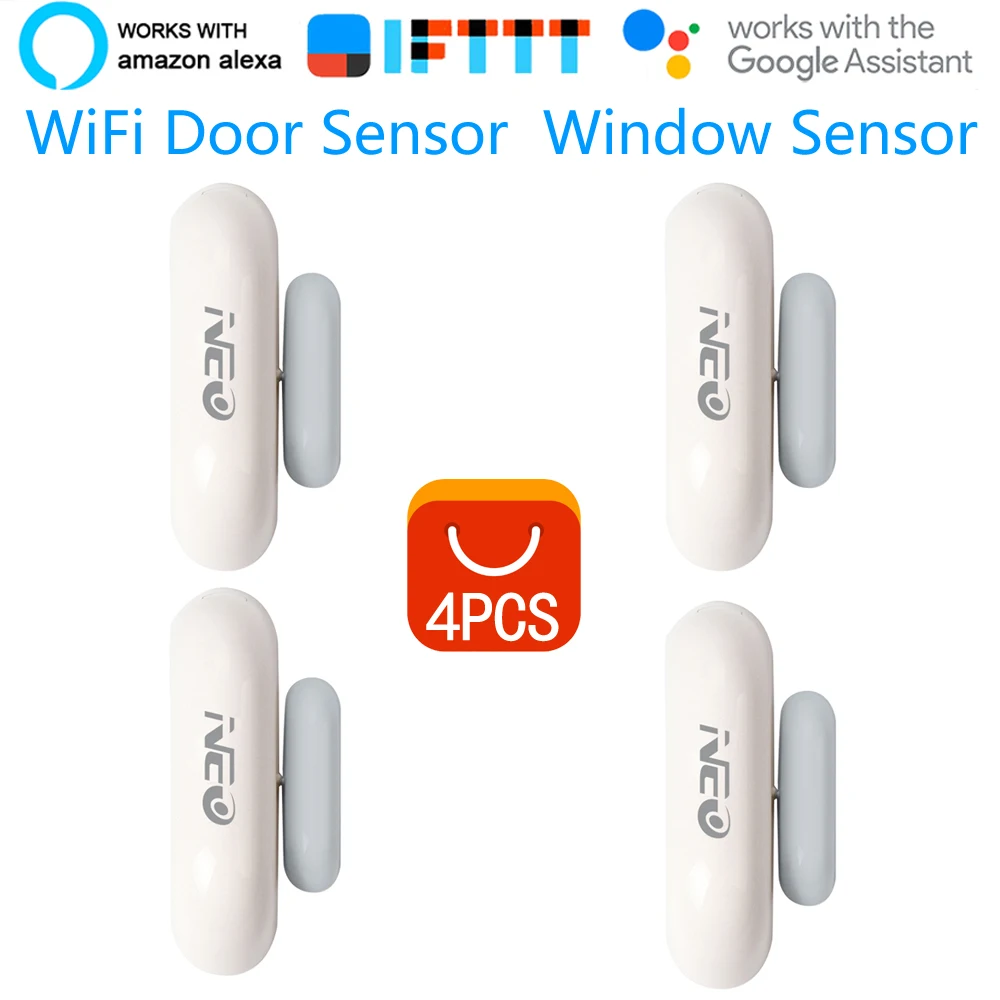 4PCS-lot-Coolcam-NEO-Smart-WiFi-Door-Sensor-Window-Sensor-App-Notification-Alerts-Home-Security-Door