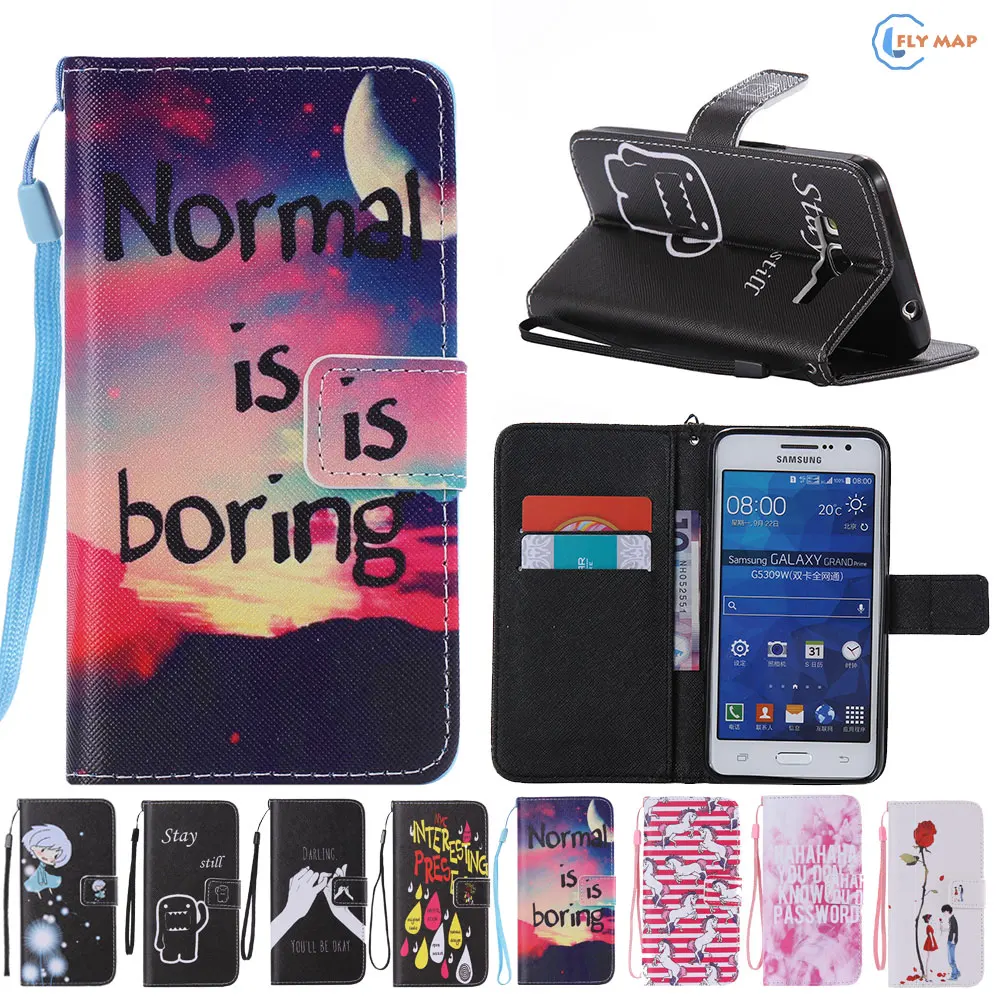 Flip Case For Samsung Galaxy G531 H DS G531H G531F Coque Phone Leather Cover For Samsung SM-G531H SM-G531F SM-G531H/DS Capa Box
