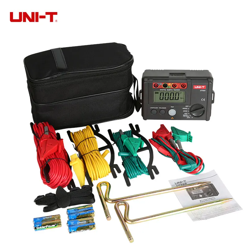 

UNI-T UT522 Digital Earth Ground Resistance Tester Lightning Rod Lightning Detector Low tester