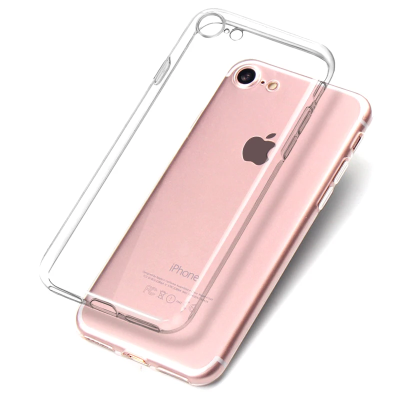 

Case For iPhone X 8 7 6 6S Plus 5 5S SE 5C 4 4S Good Quality Clear Transparent Soft Silicone TPU Mobile Phone Back Cover Capa