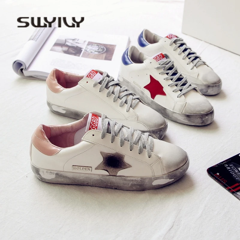 SWYIVY Womens Sneakers Shoes White 2018 Spring Summer New Flat Woman Casual Dirty Shoes Female Flat Leisure Canvas Shoes 40 Size nature breeze womens cambridge 04 casual flat