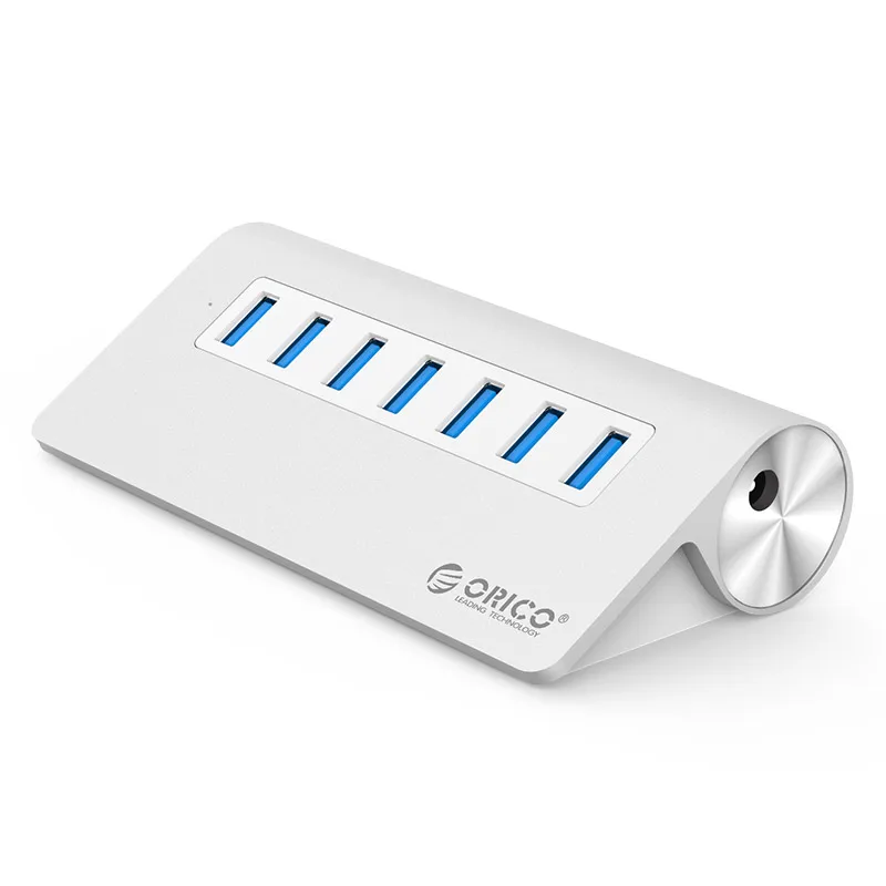 ORICO Алюминий сплав 7 Порты и разъёмы USB3.0 концентратор супер Скорость разветвитель