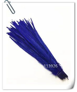 

100 Pcs/Lot royal blue Pheasant Feathers 16-18inch/40-45cm natural Ringneck pheasant tail feathers indian feather headresses