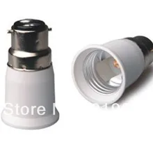 5 шт./лот, 10 шт./лот B22 для E27 адаптер b22 для e27 на европейскую розетку 500 шт./лот через dhl