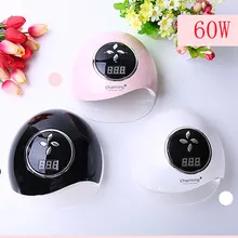 Защита от солнца очаровательный 60 Вт УФ лампа Светодиодный лампа для ногтей лак для ногтей Сушилка для ногтей гель лак для ногтей с инфракрасного зондирования 10/30/60 s таймер интеллектуальная сенсорная кнопка