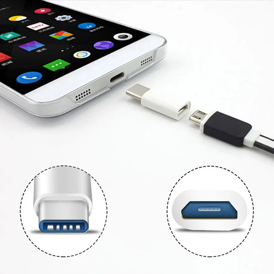 USB 3,1 type-C штекер Micro USB 2,0 Женский адаптер конвертер type C для Macbook Nokia N1 ChromeBook Nexus 5X6 P XC3111