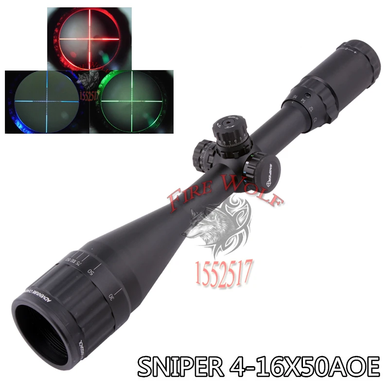 

Telescopic Sight SNIPER 4-16X50 Reflex Sight Gun Sight Riflescopes LLL Night Vision Scopes For Hunting FreeShipping