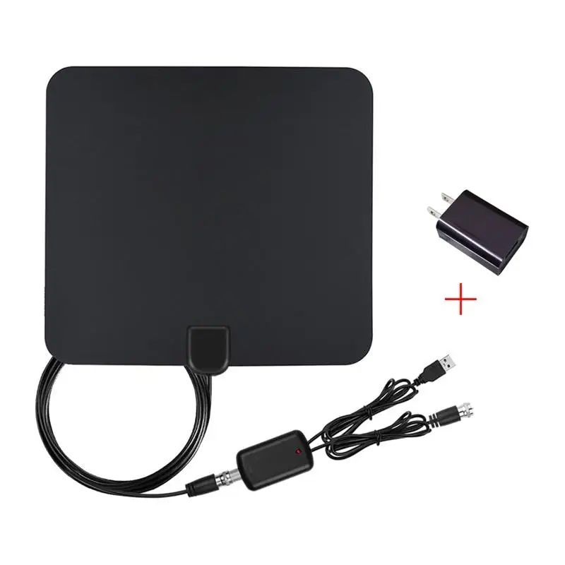 LumiParty 1080 P Antena цифровой HD ТВ антенны 50 км Диапазон крытую ТВ антенны USB Powered Усилитель сигнала ATSC США plug r25