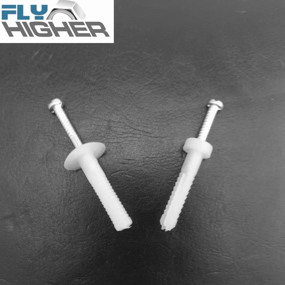 5x25 Round / Mushroom Head Nylon hammer nail in Anchors 100pcs/packin