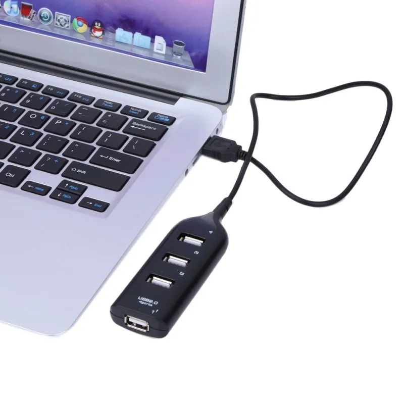 1 قطعة جديد البسيطة USB 2.0 مرحبا السرعة 4 ميناء USB Hub الخائن مهايئ توزيع ل جهاز كمبيوتر شخصي ل المحمولة الصلب محركات