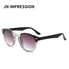 JN2019 Модные женские очки для чтения с полной оправой серые градиентные линзы UV400 1,0~ 4,0 диоптрий T18157-1