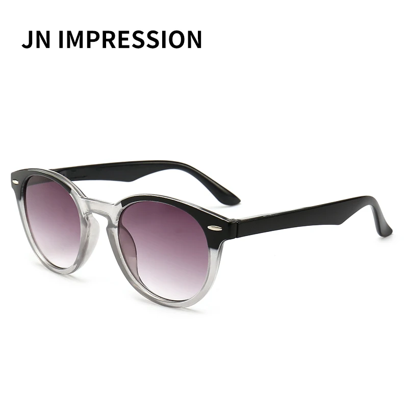 

JN2019 fashion women reading glasses with full frame gray gradient lens UV400 1.0 ~ 4.0 diopters T18157-1