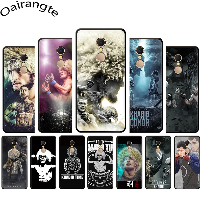 

khabib nurmagomedov UFC Soft phone cover case for Redmi 4A 4X 5 6 5A 6A 7 Go Note 5 6 7 Pro