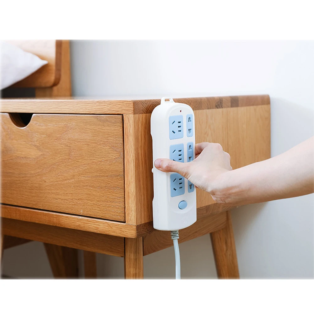

5PCS Sockets Self-sticky Holder Wall Fixer Power Strip Holder Storage for Sockets Wall Holders Shelf Stand Holder Charging Power