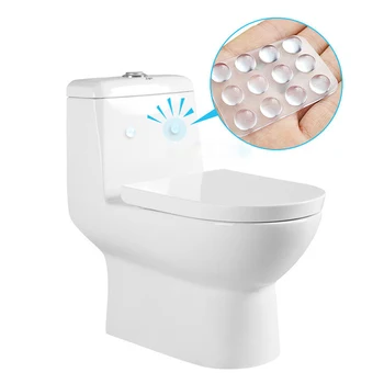 

24Pcs/Set Hot Sale Transparent Anti Slip Silicone Shock Absorber Soft Cushion For Closestool Furniture Accessories