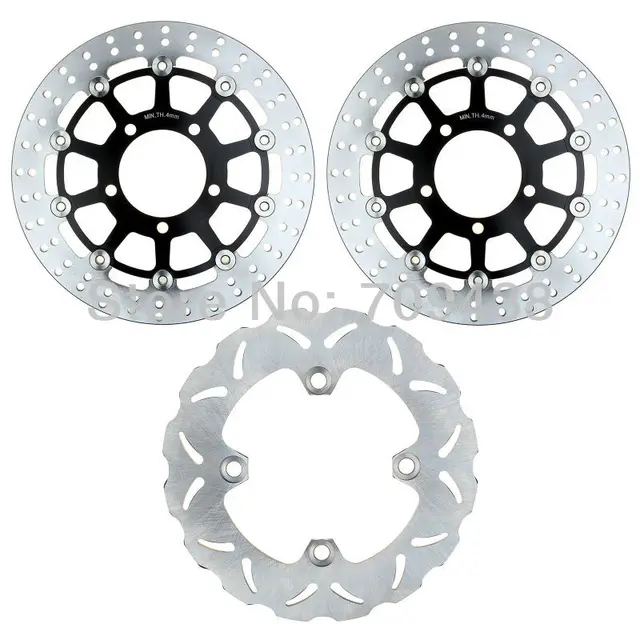 Full Set Round Front+Rear Brake Disc Rotor For KAWASAKI ZX 6R ZX6R