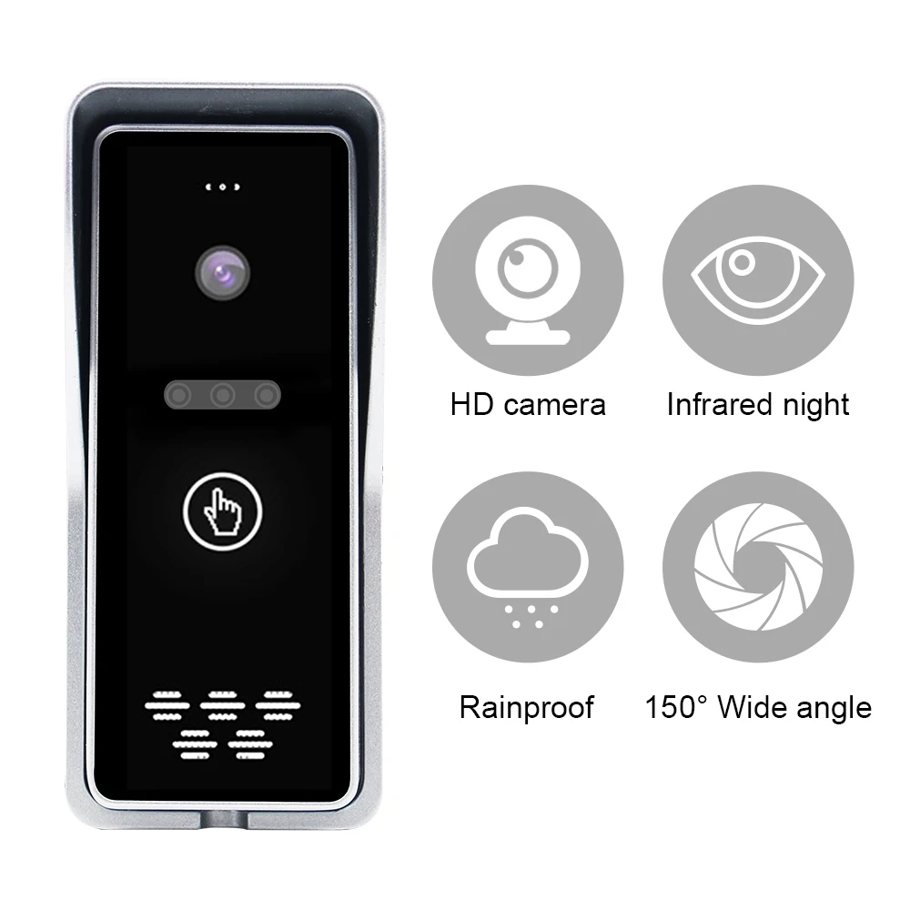 Дешево Проводной видео телефон двери 7