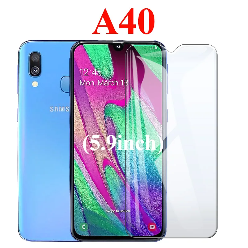 Защитное стекло для samsung Galaxy A70 A30 A50 защитная пленка на экран Samsun Galax A40 M20 M30 M10 A20 A10 A80 A90 защитная пленка - Цвет: A40