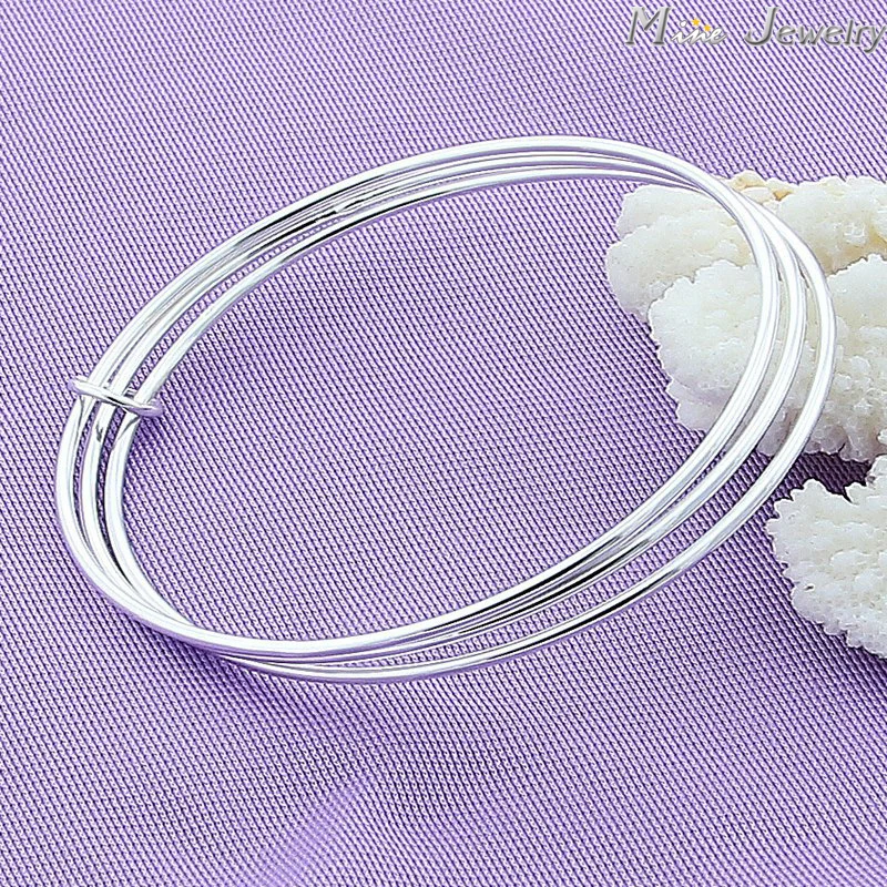 

Fashion Vintage 925 Silver Bangles Jewelry Multi Layer Silver Bangles & Bracelet Srebrna bransoletka pulsera de plata