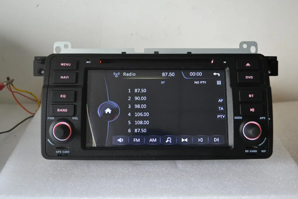Top 7 inch car dvd player for bmw 3 series E46,M3 with gps navigation radio stereo bluetooth canbus RDS FM 1080P IPOD original UI 4