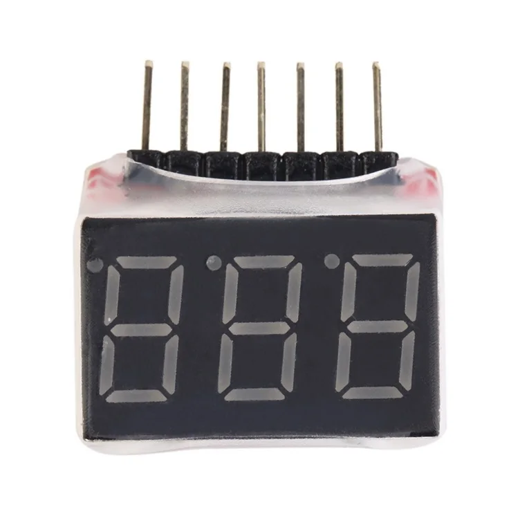 

1-6s RC 1S-6S LED Low Voltage Buzzer Alarm Lipo Battery Voltage Indicator Checker Tester test 2.8V -25.2V
