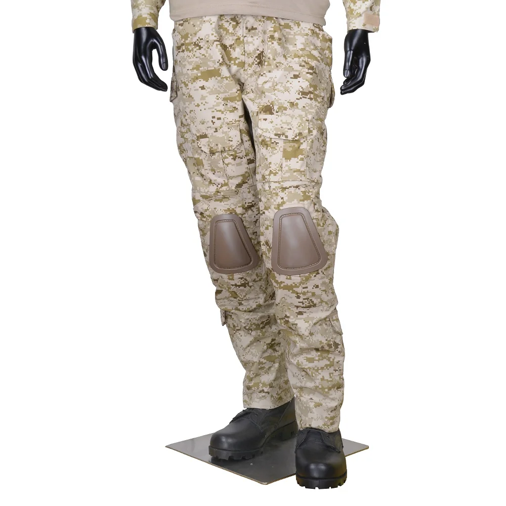 CQC Тактический Airsoft Армия Combat Uniform BDU рубашки и брюки набор Gen2 камуфляж Открытый Пейнтбол Охота Digi-Desert