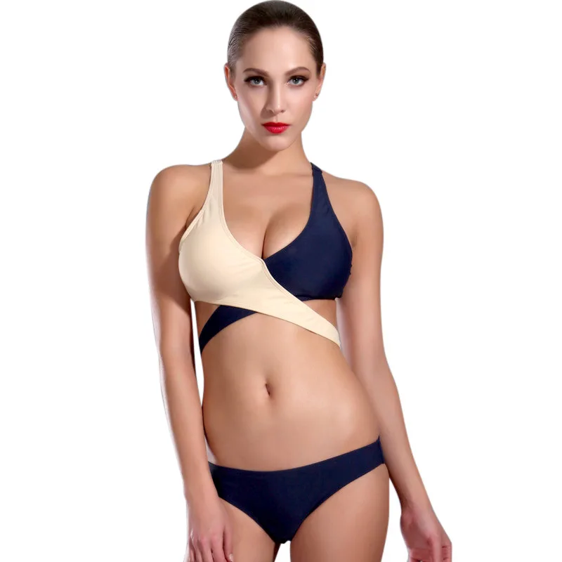 

European and American style sexy bikini set beach resort party swimsuit female personality high-end hot spring bathing suit