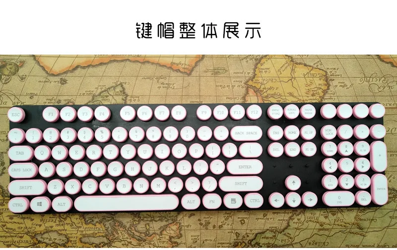 108 ключей/набор СТИМ панк ретро колпачки для ключей двухцветные износостойкие персональные Заказные колпачки для механической клавиатуры