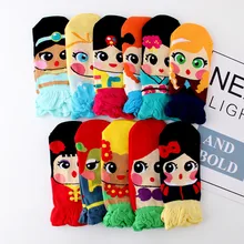 Летние женские милые Мультяшные носки до лодыжки для девочек милые корейские хлопчатобумажные забавные носки принцесса Русалка Жасмин модные носки