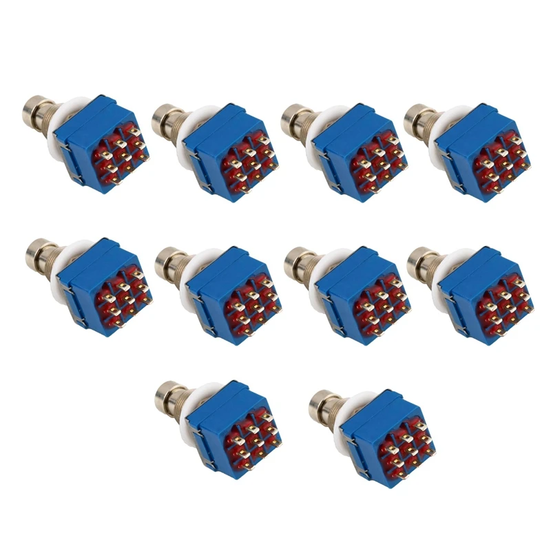 SEWS-10Pcs 3Pdt 9 коробка для булавок Stomp гитарный эффект педаль переключатель истинный
