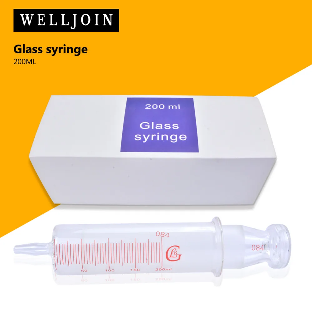 

150ml/200ml/250ml/300ml/500ml/1000ml All Glass Syringes Large sausage device Glass sample extractor Glass Injector large caliber