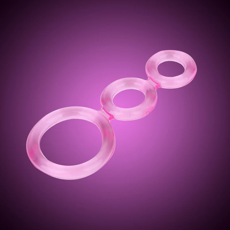 Новые Мягкие Бисером тройной Временная задержка, пенис кольца петух кольцо Набор для мужчин взрослых Секс игрушки