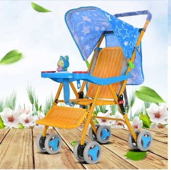 baby stroller high landscape light portable umbrella baby winter baby cars hand can take a folding folding stroller Rattan aluminium alloy tires baby stroller high landscape light portable folding newborn children simple baby child umbrella stroller