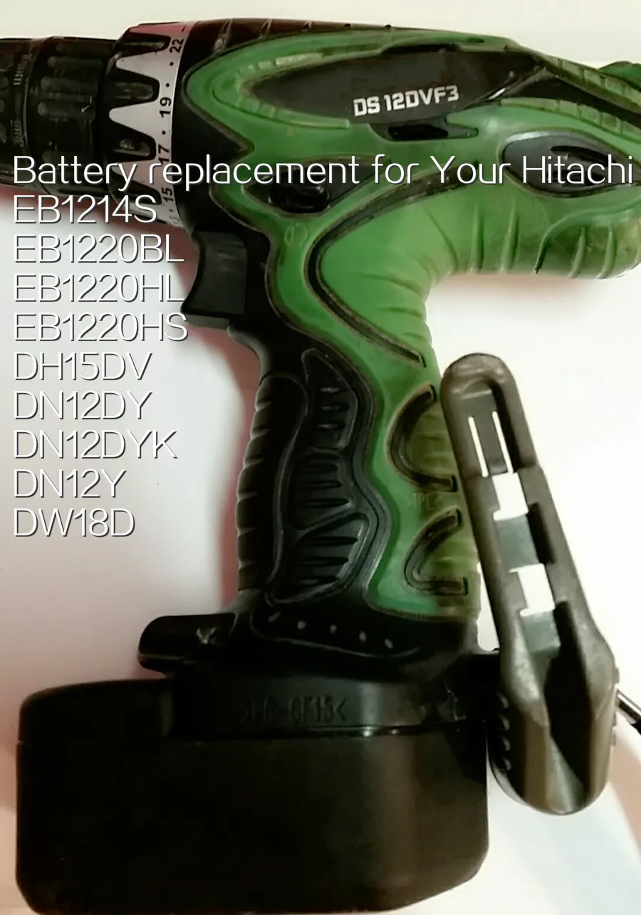 

New 2x 12V Battery 3500mah Ni-MH for Hitachi EB1220BL EB1214S EB1212S WR12DMR CD4D DH15DV C5D