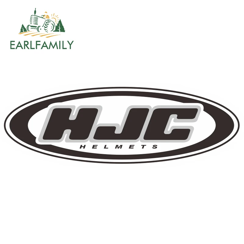 

EARLFAMILY 15cm x 4.9cm For HJC HELMETS Vinyl Decal Car Bumper Window Decor Car Sticker Waterproof Car Styling Accessories