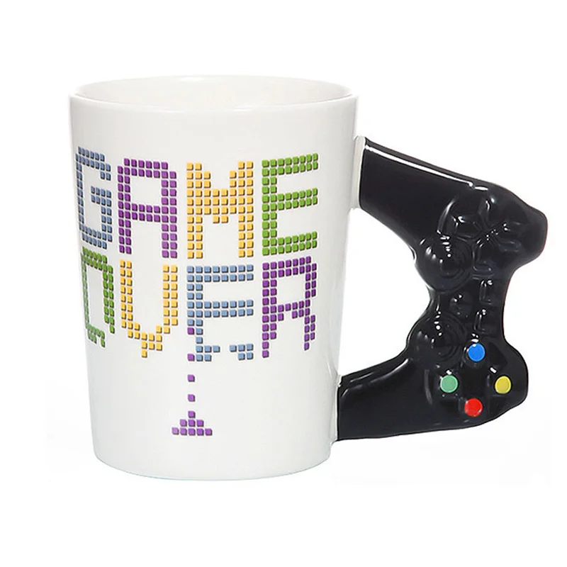 Креативная кофейная кружка с 3D игровым контроллером, кружка с ручкой Gameboy, керамическая чашка, молочный чай, кружки для геймеров, подарок