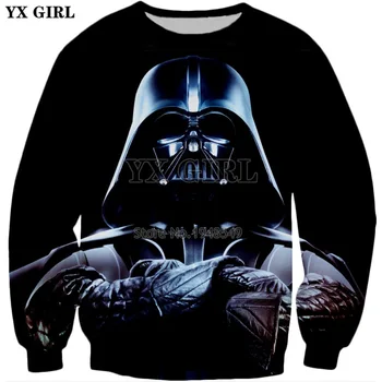

YX GIRL Drop shipping 2018 new Fashion 3d Sweatshirt movie Star Wars Print Pullovers Men Women Casual Hoody