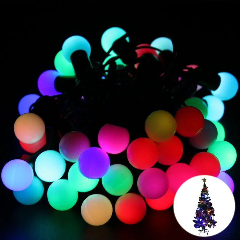 New year RGB 5M 50 LED ball string Christmas light, Party,Wedding decoration,Holiday lights, Free shipping New year RGB 5M 50 LED ball string Christmas light, Party,Wedding decoration,Holiday lights, Free shipping