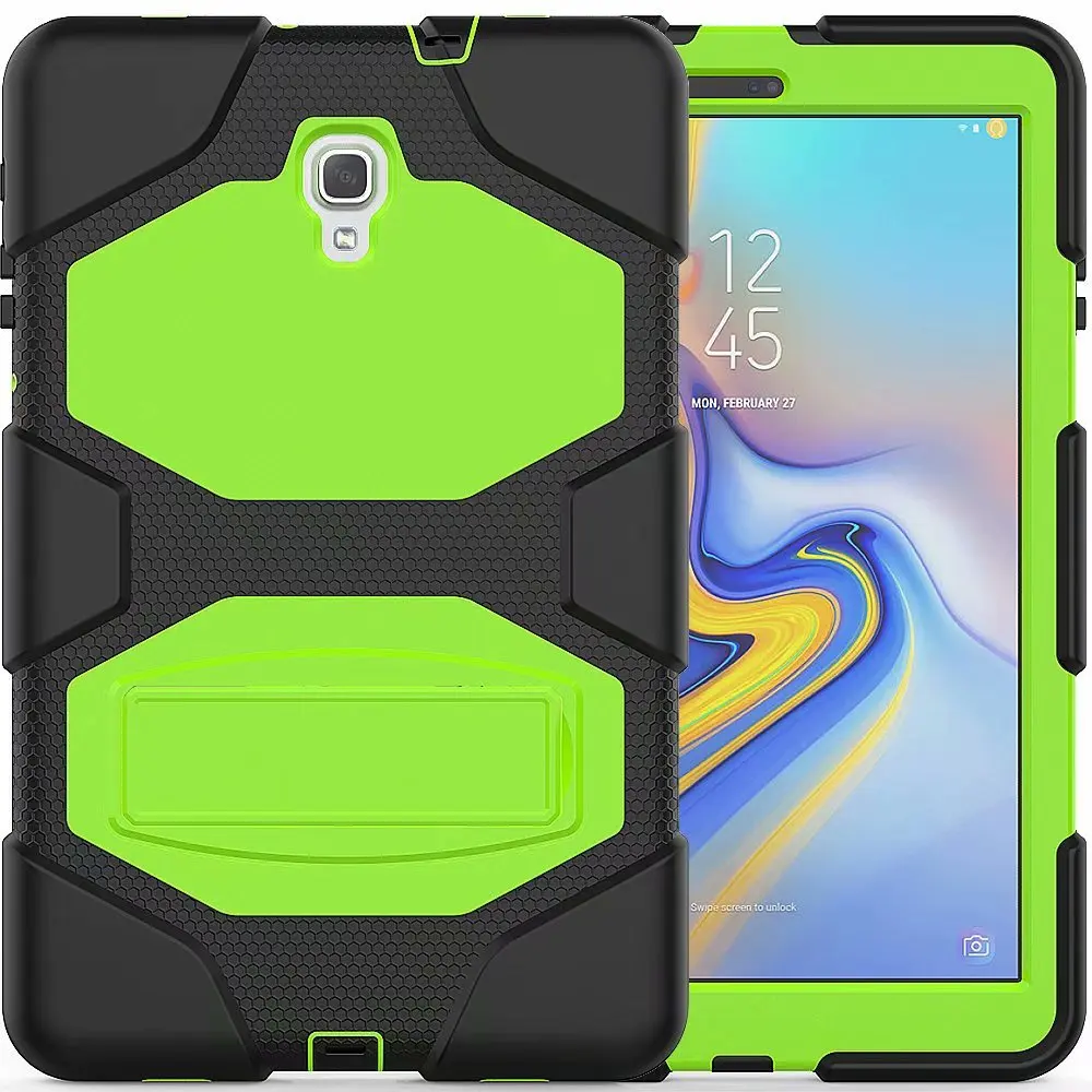 Для Samsung Galaxy Tab A 10,5 T590 T595 SM-T595 T597 ударопрочный чехол с подставкой для планшета Funda+ Pen - Цвет: Зеленый