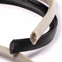 30 футов Длина-1/" = 12,7 мм черный-Flexo PET расширяемый плетеный кабель для защиты кабеля