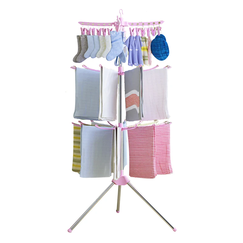 

Multifunctional Clothes Hanger Organizer porte manteau Foldable Laundry Clothes Drying cabideiro Balcony Towel Sock Rack Hanger