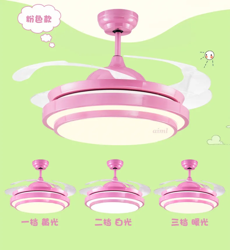 Ceiling Fans Lamp 36 42 Inch Led Children Room Boy Football