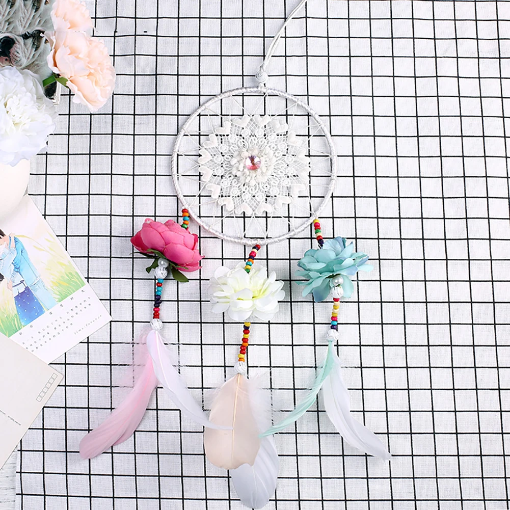 Мода перо цветок Dream Catcher автомобиля домой Свадебная вечеринка висячие украшения