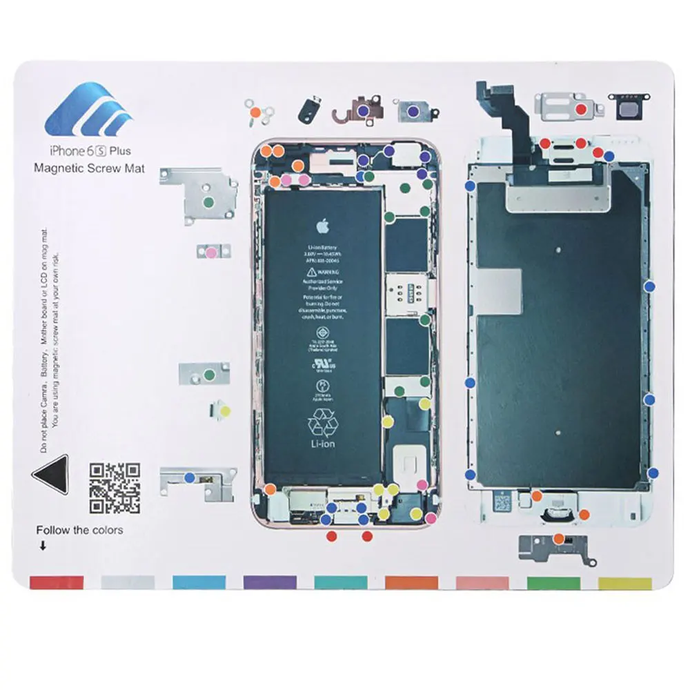 Профессиональный Руководство Pad для iPhone 8 8 плюс 7 plus 6s 6 5S 5 Магнитная винт Магнитный винтовой коврик мобильный телефон ремонт инструментов