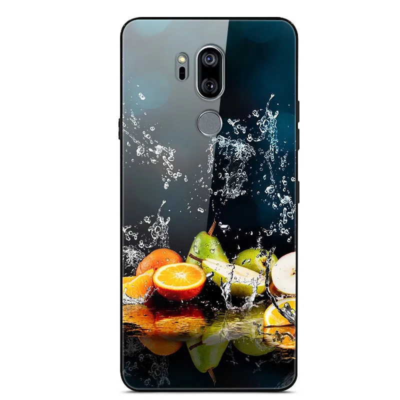 Для LG G7 чехол thinq закаленное стекло твердая задняя крышка для LG G7 LGG7 чехол G710 G 7 чехол для телефона для LG G7 Plus G7+ роскошный чехол - Цвет: 9